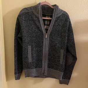 NWOT Men's Gray Zip Up Sweater, Size M